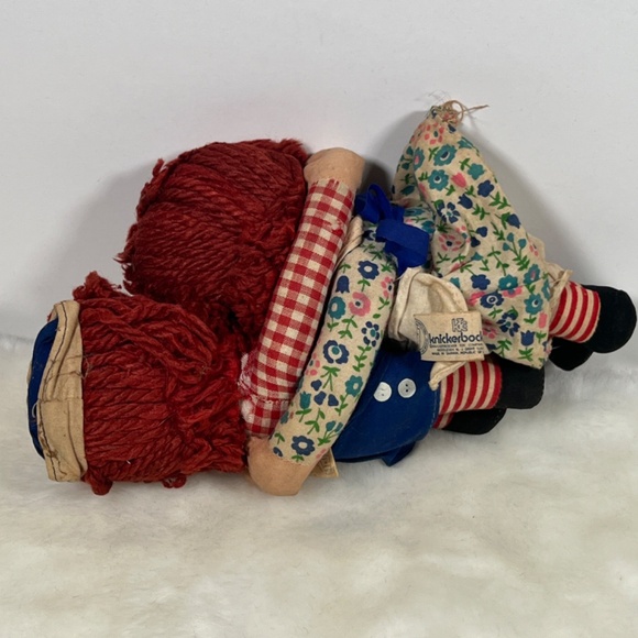 Original Knickerbocker Raggedy ANN & ANDY Dolls 5PC BUNDLE Vintage Antique - Picture 13 of 16
